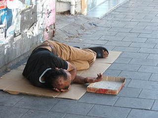 Obdachloser in Israel
