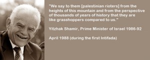 Jitzchak Schamir über Palästinenser
